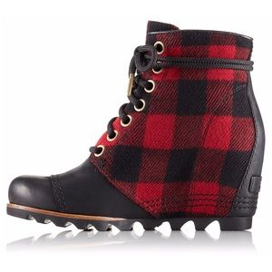 Sorel PDX Wedge Buffalo Plaid Bootie, 8.5